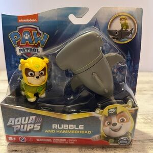 PAW Patrol Aqua Pups Rubble and Hammerhead NEW